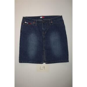 Tommy Jeans Blue Denim Skirt Size 9 Juniors -0713L09